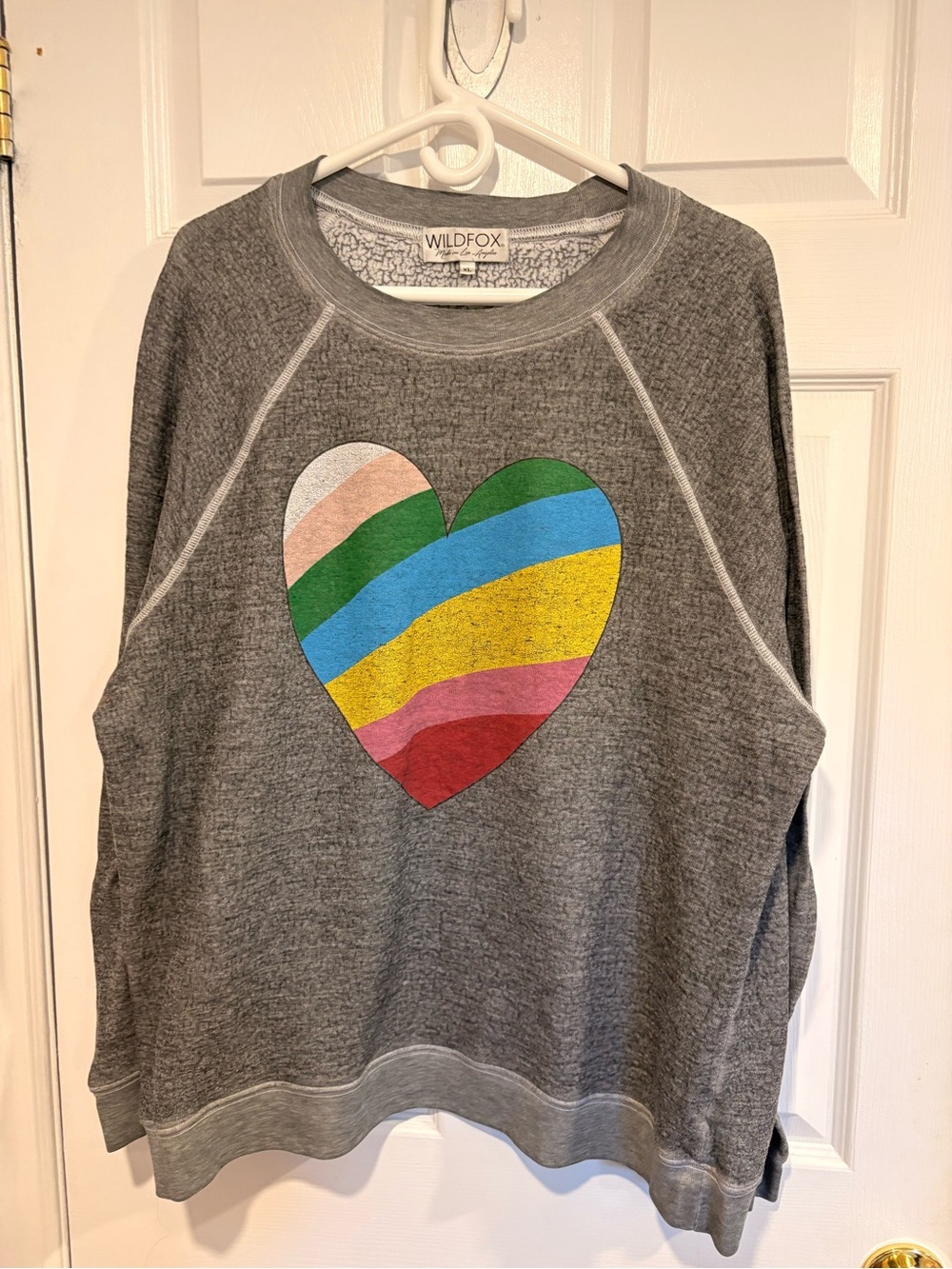 Wildfox Heather Gray Crewneck Sweatshirt